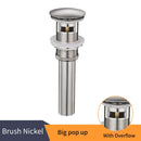 GobekUsa Brass Black Vessel Sink Pop Up Drain Stopper With Overflow – HJ-0618H