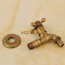 GobekUsa Antique Brass Finish Wall Mount Garden Bibcock Faucet