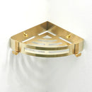 GobekUsa Bath Set: Towel Rack, Corner Shelf, Paper Holder, Mixer Faucet - Brushed Matt Gold