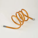 GobekUsa High Pressure PVC Shower Hose with Handheld Head - Silver & Golden Smooth Design