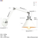 GobekUsa Industrial Retro LED Wall Sconce Adjustable Loft Style Edison Wall Lights Fixtures