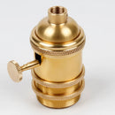 GobekUsa E27 Industrial Lamp Base Holder Aluminum Retro Pendant Fixture