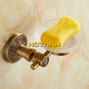GobekUsa Antique Brass Wall Mounted Soap Dish - Bathroom Glass Holder