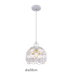 GobekUsa Crystal Flush Mount Chandelier for Hallway Foyer, Modern Hollow Carved Ceiling Light
