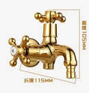 GobekUsa Brass Black Oil Brushed Double Washing Machine Faucet Tap