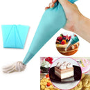 GobekUsa 8pc Silicone Piping Bag & 6pc Nozzle Set for Cake Decorating
