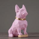 GobekUsa Dog Statue Resin Decor Modern Art Animal Sculpture Figurine Garden Home Ornaments