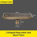 GobekUsa Euro Antique Brass Art Carved Floor Drain Cover DL8547