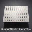 GobekUsa 12-Inch Stainless Steel Square Rainfall Shower Head - Chrome Luxury Bathroom Fixture