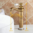 GobekUsa Antique Bronze Brass Basin Faucet - Luxury Europe Style Mixer Tap