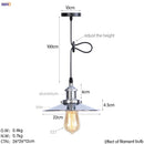 GobekUsa Gold Retro Edison LED Pendant Lights for Dinning Living Room Industrial Decor