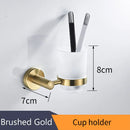 GobekUsa Golden Swan Bath Hardware Set: Towel Rack, Toilet Paper Holder, Tissue Roll Holder