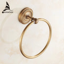 GobekUsa Antique Brass Towel Ring Wall Mounted Rack Shelf Bathroom Towel Holder