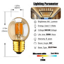 GobekUsa G40 3W LED Bulbs Warm White 110V 220V E26 E27 Decor Filament Globe Ball