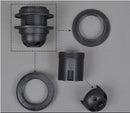 GobekUsa E27 Lamp Bulb Holder Fitting, Black/White, 110v-220v Lighting Accessory