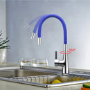 GobekUsa 360° Silica Gel Nose Kitchen Faucet Cold Hot Water Mixer 1301R