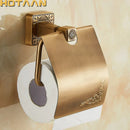 GobekUsa Antiqued Brass Toilet Paper Holder - Classic Bathroom Accessory