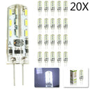 GobekUsa G4 LED Spotlight Bulb 2W Crystal Lamp 12V 3014 SMD - Pack of 20