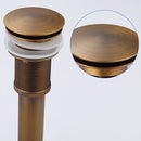 GobekUsa Antique Brass Basin Sink Drain - 6 Styles