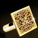 GobekUsa Golden Square Floor Waste Drain 4cm, Luxury Bathroom Shower Grate 10cm * 10cm