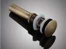 GobekUsa Brass Pop Up Bathroom Basin Waste Drain With Overflow/Without Overflow