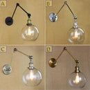 GobekUsa Globe Glass Swing Arm Wall Lights - Elegant Home Lighting Sconce Fixture