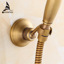 GobekUsa Antique Brass Handheld Shower Holder Swivel Mount Rack - HJ-0517F
