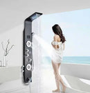GobekUsa LED Rain Waterfall Shower Panel with Massage Jets and Bidet Sprayer