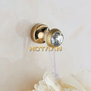 GobekUsa Crystal Chrome Wall Hook for Bathroom Robes & Clothes - Copper Material