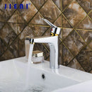 GobekUsa Golden Chrome Brass Bathroom Sink Faucet Mixer