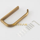GobekUsa Brass Finish Toilet Paper Holder: Solid Brass Bathroom Accessory
