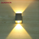 GobekUsa LED Square Wall Lamp for Bedroom/Dining/Restroom - Modern Up Down Spot Light