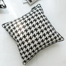 GobekUsa Hounds Tooth Cushion Cover, Durable Canvas Pillowcase for Sofa Bed, 45x45cm/35x55cm