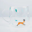 GobekUsa Killer Whale Glass Coffee Mug 350ml: Cute Polar Bear Tea Cup Heat Resistant Glass Beer Mug