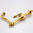 GobekUsa Golden Basin Faucet Single Handle Brass Mixer Tap for Bathroom and Kitchen