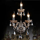 GobekUsa Clear Crystal Wall Lamp with LED Bulbs for Luxury Bedside Lighting