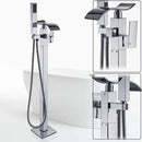 GobekUsa Black Bronze Bathtub Mixer Faucet | Single Handle Waterfall Tub Fixture