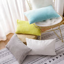 GobekUsa Corduroy Flocking Velvet Pillow Cover 40x60cm