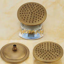 GobekUsa Antique Brass Shower Faucet Set with Rainfall Shower Head and Hand Shower