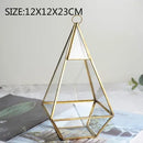 GobekUsa Geometric Glass Vase for Succulents and Flowers