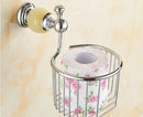 GobekUsa Brass & Jade Bathroom Set: Holder, Bar, Basket, Rack, Ring - Hardware Collection