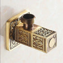 GobekUsa Brass Bathroom Angle Stop Valve Antique Finish Filling Valves JM525