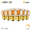 GobekUsa G40 3W LED Bulbs Warm White 110V 220V E26 E27 Decor Filament Globe Ball