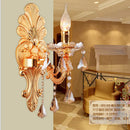 GobekUsa Gold Crystal Wall Light Indoor Lamp - Elegant Alloy Crystal Candle Design