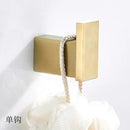 GobekUsa Bath Set: Towel Rack, Corner Shelf, Paper Holder, Mixer Faucet - Brushed Matt Gold