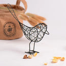 GobekUsa Iron Bird Figurines: Nordic Abstract Statue for Home Decor, Living Room, Desk