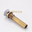 GobekUsa Brass Pop Up Sink Drain - Antique Bathroom Brass Pop-up Drain