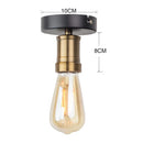 GobekUsa Iron Cage LED Ceiling Light: Industrial Modern Nordic Lighting for Home Decor