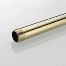 GobekUsa 12" Gold Solid Brass Shower Mounting Bracket Extension Tube Arm for Bathroom Shower