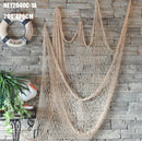 GobekUsa Decorative Fishing Net Wall Hanging - Mediterranean Style Nautical Home Decor